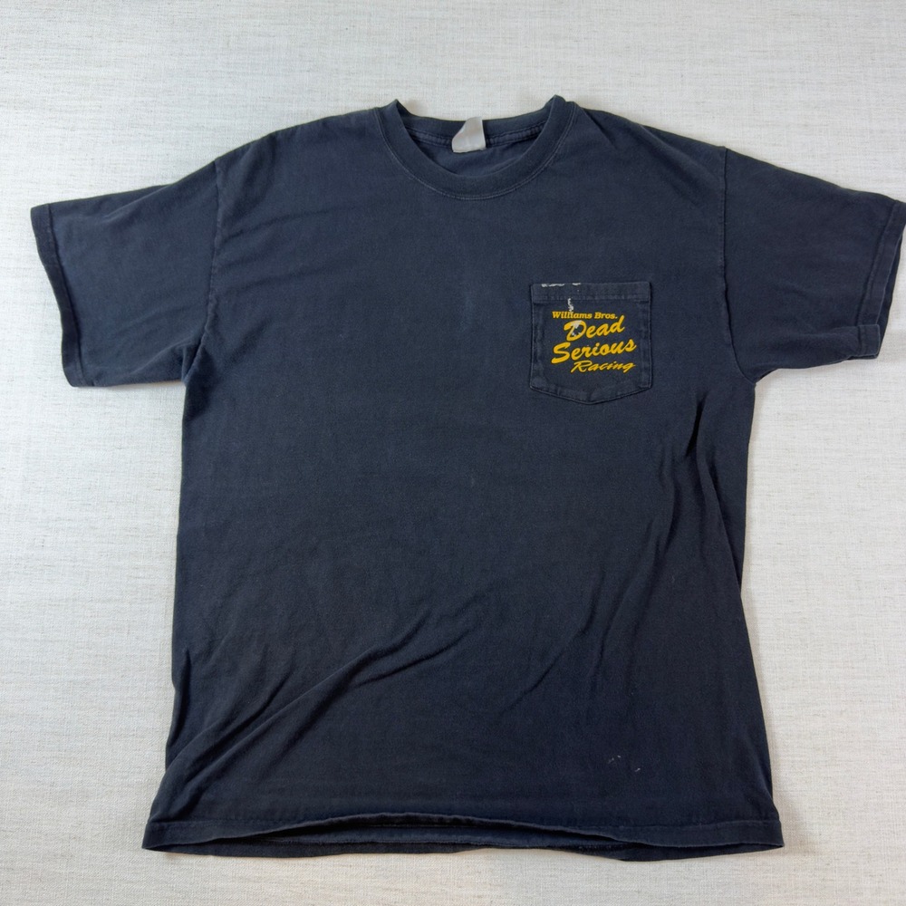 Williams Bros Dead Serious Racing T Shirt Mens M Hanes Beefy-T Faded Black